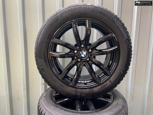 17 inch Gloss Black Mak BMW 5 G30 Winterset incl Conti 7.8 m, Auto-onderdelen, Banden en Velgen, Banden en Velgen, Winterbanden
