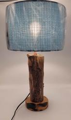 Lampe bois chevet artisanale abat-jour, Hout, Ophalen