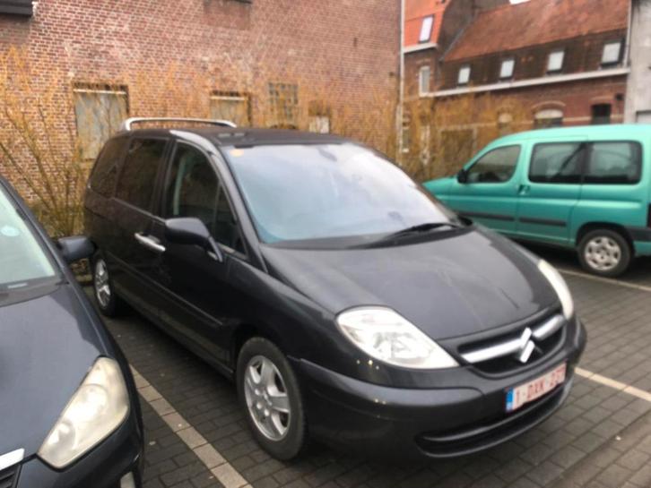 Mooie verzorgde monovolume, Autos, Citroën, Particulier, C8, Diesel, Euro 4, MPV ou Monospace, Boîte manuelle, Noir, Gris, Tissu