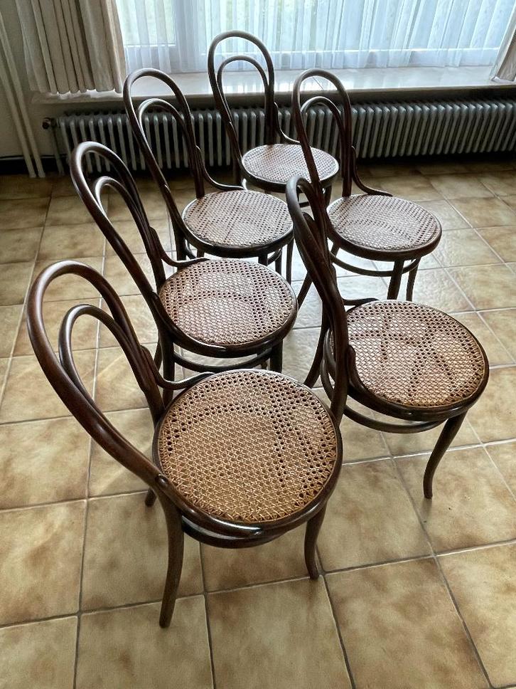 Thonet eetkamer inclusief 6 stoelen n14, Antiek en Kunst, Antiek | Meubels | Stoelen en Sofa's, Ophalen