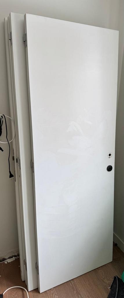 Schilder binnendeuren, Doe-het-zelf en Bouw, Deuren en Vliegenramen, Gebruikt, Binnendeur, 200 tot 215 cm, Hout, Ophalen