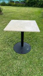Marmeren bistrotafel 70/70 cm, Huis en Inrichting, Ophalen, Gebruikt