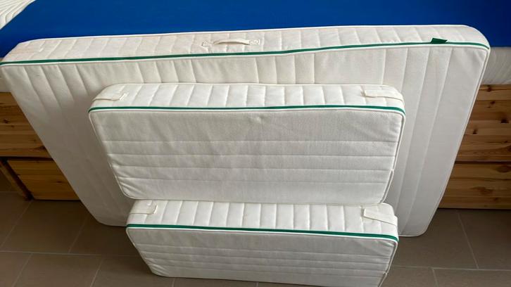 Ikea meegroeimatras NATTSMYG, Huis en Inrichting, Slaapkamer | Matrassen en Bedbodems, Zo goed als nieuw, Matras, 200 cm, Ophalen of Verzenden