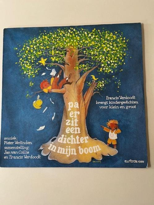 LP - Pa, er zit een dichter in mijn boom - Francis Verdoodt, Cd's en Dvd's, Vinyl | Kinderen en Jeugd, Zo goed als nieuw, Verhaal of Sprookje