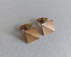 Gouden manchetknopen, Handtassen en Accessoires, Manchetknopen, Ophalen of Verzenden, Gebruikt