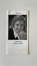 Will Tura - drankenkaart Will Tura 1979 - optreden Wingene, Verzamelen, Ophalen of Verzenden