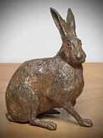 Konijn - Bronzen konijn gesigneerd Chenet jaar 1940, Antiek en Kunst, Ophalen of Verzenden, Brons