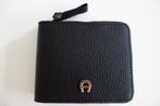 Petit portefeuille dame cuir noir "AIGNER" Envoi compris, Handtassen en Accessoires, Portemonnees, Verzenden, Zo goed als nieuw