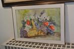 Aquarel Raymond Mincier Korf(Mand) met Bloemen, Antiek en Kunst, Ophalen of Verzenden