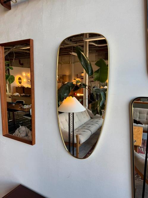 1970s Brass-Framed Mirror – Otto Versand, Huis en Inrichting, Woonaccessoires | Spiegels, Gebruikt, Ophalen