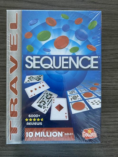 NIEUW - Sequence Travel (compacte reisversie), Hobby en Vrije tijd, Gezelschapsspellen | Bordspellen, Nieuw, Een of twee spelers