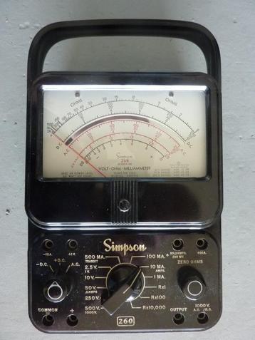 SIMPSON 260 VOM, Doe-het-zelf en Bouw, Meetapparatuur, Ophalen, Gebruikt, Multimeter