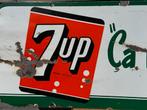 7up emaille reclamebord 1948, Ophalen of Verzenden, Gebruikt, Reclamebord
