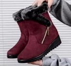 Bottes, aspect fourrure, mode hivernale chaude 2025 - 41, Enlèvement ou Envoi, Boots et Botinnes, Neuf, Rouge