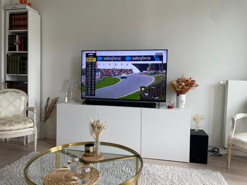 Ikea Besta mat wit tv-meubel - 3 deuren, Huis en Inrichting, Kasten |Televisiemeubels, Gebruikt, Minder dan 100 cm, 150 tot 200 cm