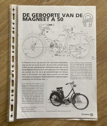 Dossier unique avec documentation Magnet A 50 cyclomoteurs, Vélos & Vélomoteurs, Modes d'emploi & Notices d'utilisation, Envoi