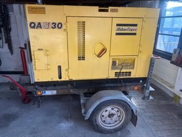 Stroomgroep Atlas Copco 27kVA beschikbaar voor biedingen