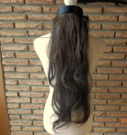 (7) -postiche serre tete chatain auburn, Handtassen en Accessoires, Uiterlijk | Haarverzorging, Zo goed als nieuw, Pruik of Haarverlenging