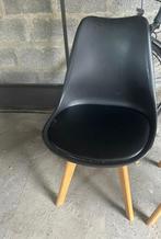 stoelen, Gebruikt, Zwart, Vier, Modern