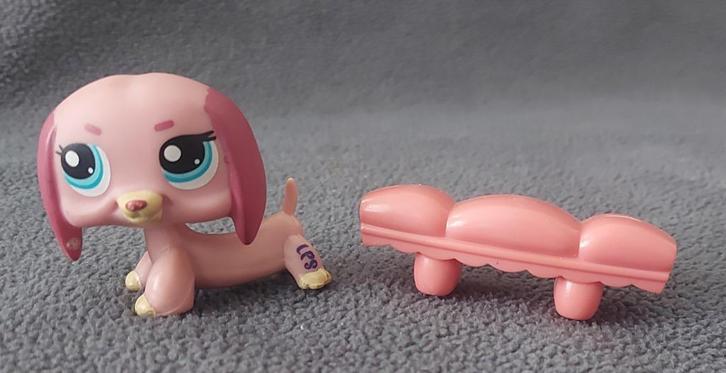 Littlest Pet Shop, Teckel (#1306), Kinderen en Baby's, Speelgoed | Actiefiguren, Gebruikt, Ophalen