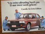 TOYOTA  Corolla GL Extra Edition, Boeken, Auto's | Folders en Tijdschriften, Ophalen of Verzenden, Nieuw, Toyota