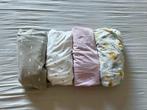 Lot de 4 draps housse lit bébé, Ophalen, Zo goed als nieuw