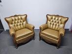 2 Vintage fauteuils, Gebruikt, Ophalen