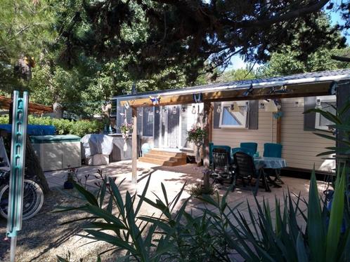 Luxe mobile home direct a/d Middellandse Zee, Vakantie, Vakantiehuizen | Frankrijk, Languedoc-Roussillon, Chalet, Bungalow of Caravan