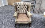 leren chesterfield fauteuil, Antiek en Kunst, Ophalen