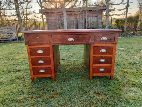 Vintage bureau in Engelse stijl met geheime deuren, Antiek en Kunst, Antiek | Meubels | Kasten, Ophalen