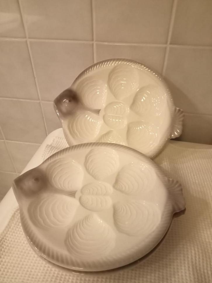 set van 3 Waechtersbach oesterborden - vintage jaren 40, Antiek en Kunst, Antiek | Keramiek en Aardewerk, Ophalen of Verzenden