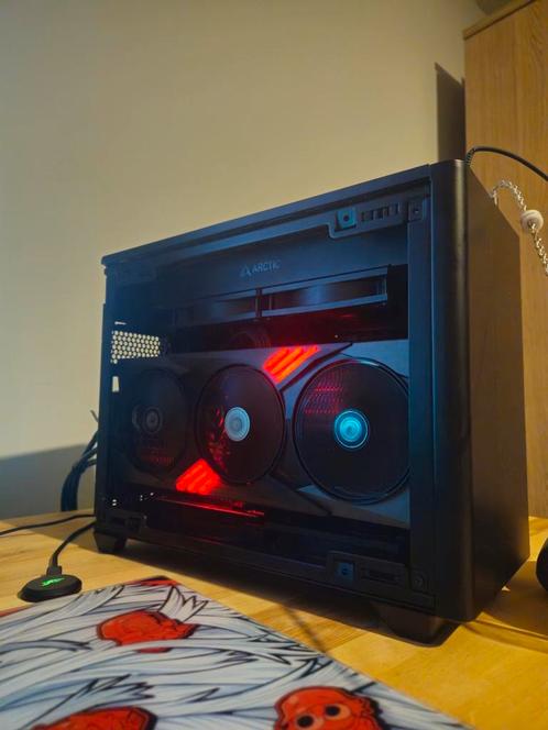 High end mini itx pc 5080& r7 9800x3d, Computers en Software, Desktop Pc's, Zo goed als nieuw, SSD, Gaming, Ophalen of Verzenden