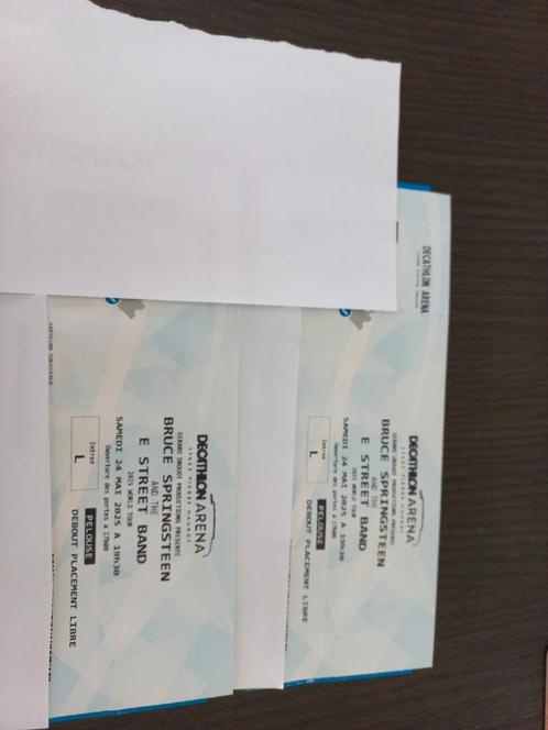 2 billets Fosse - Bruce Springsteen Lille - Samedi 24 Mai, Tickets en Kaartjes, Concerten | Overige, Twee personen, Mei