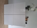 Meuble Besta Ikea blanc brillant, Comme neuf, 100 à 150 cm, 25 à 50 cm, 100 à 150 cm