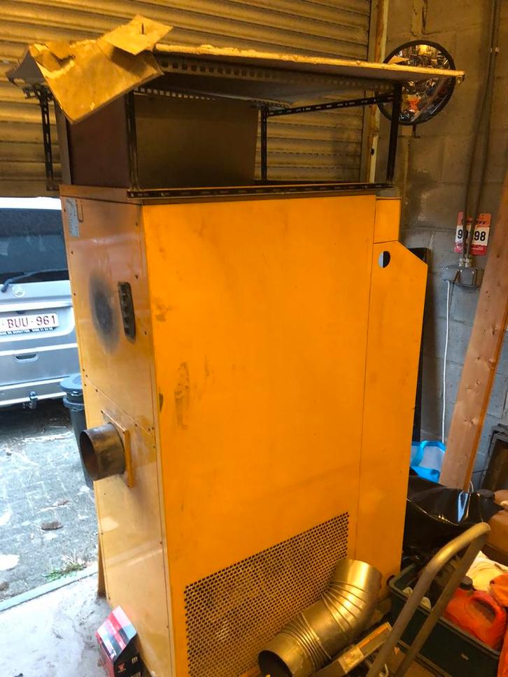Werkplaatsverwarming 62kw indirecte brander, Doe-het-zelf en Bouw, Verwarming en Radiatoren, Gebruikt, 800 watt of meer, 80 cm of meer