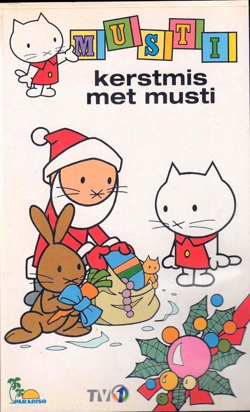 Kerstmis met Musti  -  VHS  -  Vintage 1995, Collections, Cinéma & Télévision, Utilisé, Enlèvement ou Envoi
