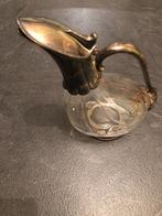 Vintage verzilverde DECANTEERDER, Verzamelen, Ophalen, Zo goed als nieuw, Rode wijn