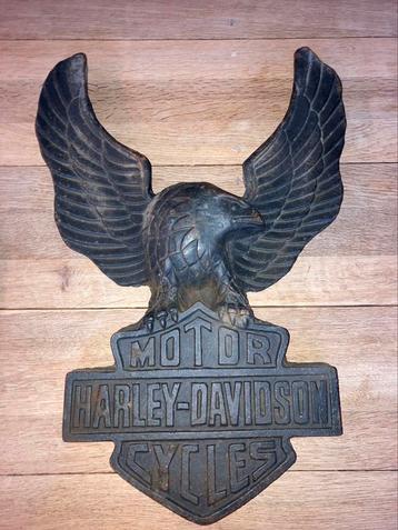 Groot gietijzeren Harley Davidson Eagle Embleem