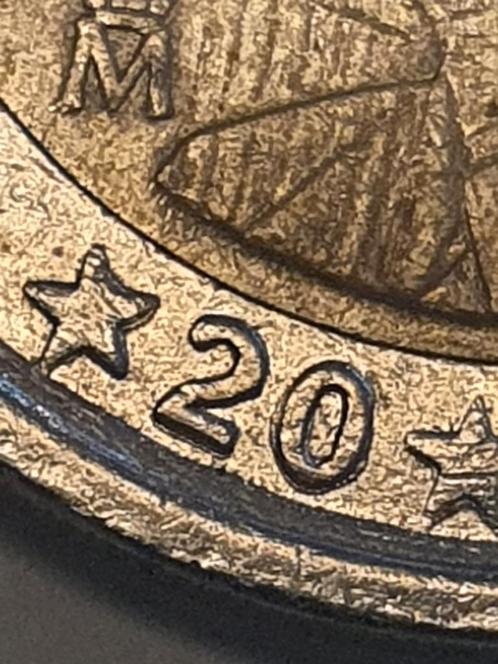 2€ met dubbel jaartal en dubbele sterren 2002 van Spanje, Postzegels en Munten, Munten | Europa | Euromunten, Losse munt, 2 euro