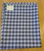 Tissu à carreaux noir & blanc - Long. 1m X larg. 1,30m, Neuf, Enlèvement ou Envoi, 120 cm ou plus, Blanc