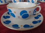 12 koffiekopjes /ondertassen/melkkannetje Boch La Louvière, Antiek en Kunst, Antiek | Servies compleet, Ophalen of Verzenden