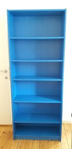 Bibliothèque IKEA bleue, Huis en Inrichting, Kasten | Boekenkasten, Ophalen, Overige materialen, Gebruikt, 200 cm of meer