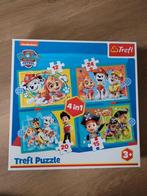 Puzzel Paw Patrol: 4 in 1, Enlèvement ou Envoi, 10 à 50 pièces, Comme neuf, 2 à 4 ans