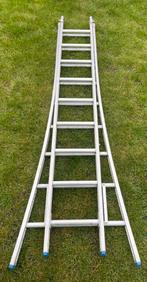 Aluminium schuifladder verslype & zoon ladder, Doe-het-zelf en Bouw, Ladders en Trappen, Ophalen, Zo goed als nieuw, Ladder