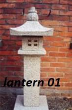 3 stuks granieten japanse lantaarns als set te koop, Tuin en Terras, Tuinbeelden, Ophalen of Verzenden