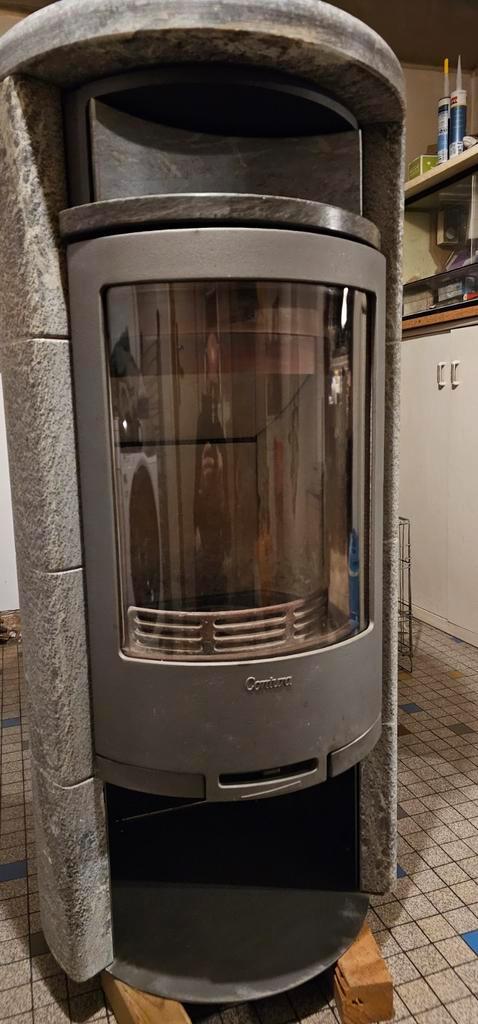 Mooie Contura houtkachel met speksteen, Huis en Inrichting, Kachels, Zo goed als nieuw, Vrijstaand, Houtkachel, Hout, Ophalen