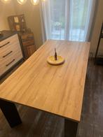 Table à manger en chêne 180x100, Maison & Meubles, Tables | Tables à manger, Comme neuf, Métal, Rectangulaire, 50 à 100 cm
