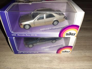 2x Siku Mercedes 500SEL 3426, Hobby en Vrije tijd, Modelauto's | 1:43, Ophalen of Verzenden, Gebruikt, Auto, SIKU