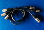 3x professionele XLR-kabels van 50 cm (m-f), Muziek en Instrumenten, Kabels en Stekkers, Ophalen of Verzenden, Gebruikt