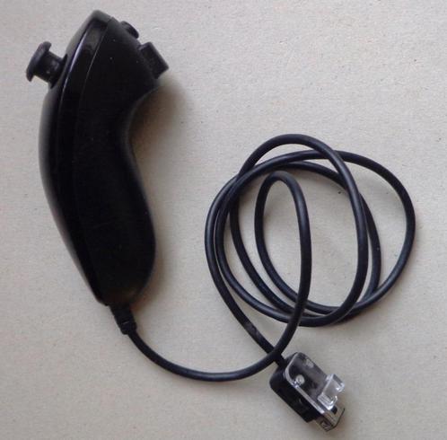 Originele Nunchuck Controller voor de Nintendo Wii Zwart, Games en Spelcomputers, Games | Nintendo Wii, Zo goed als nieuw, Ophalen of Verzenden